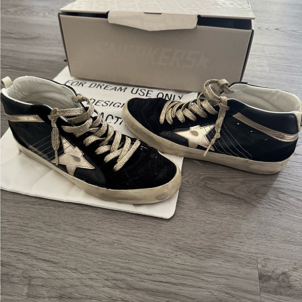 GOLDEN GOOSE MID STAR CLASSIC LEATHER